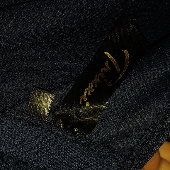 Navy Blue Cocktail Dress - Picture 3 of 5